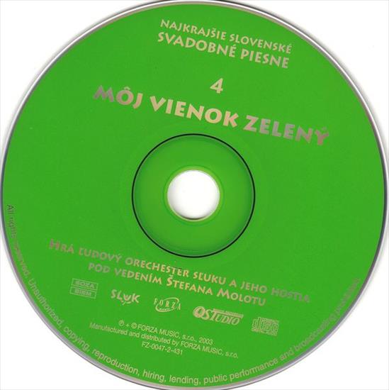 2003 - SUK - Najkrajie slovensk svadobn piesne 4 - Mj vienok zelen 2003 - cover-cd.jpg