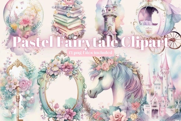 Fantasy - Watercolour-Pastel-Fairytale-Clipart-63833726.jpg