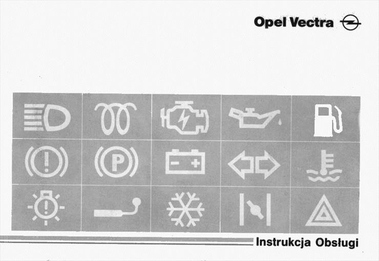 Opel Vectra B - Instrukcja obsługi pl - Instrukcja Obsługi Opel Vectra B - 1.jpg